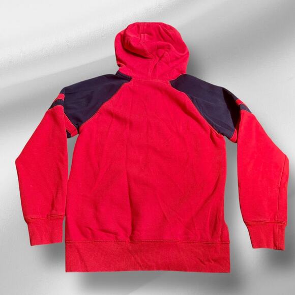 GAP Kids Logo Hoodie XL Boys Red Blue Full Zip A-0039 - Picture 2 of 11